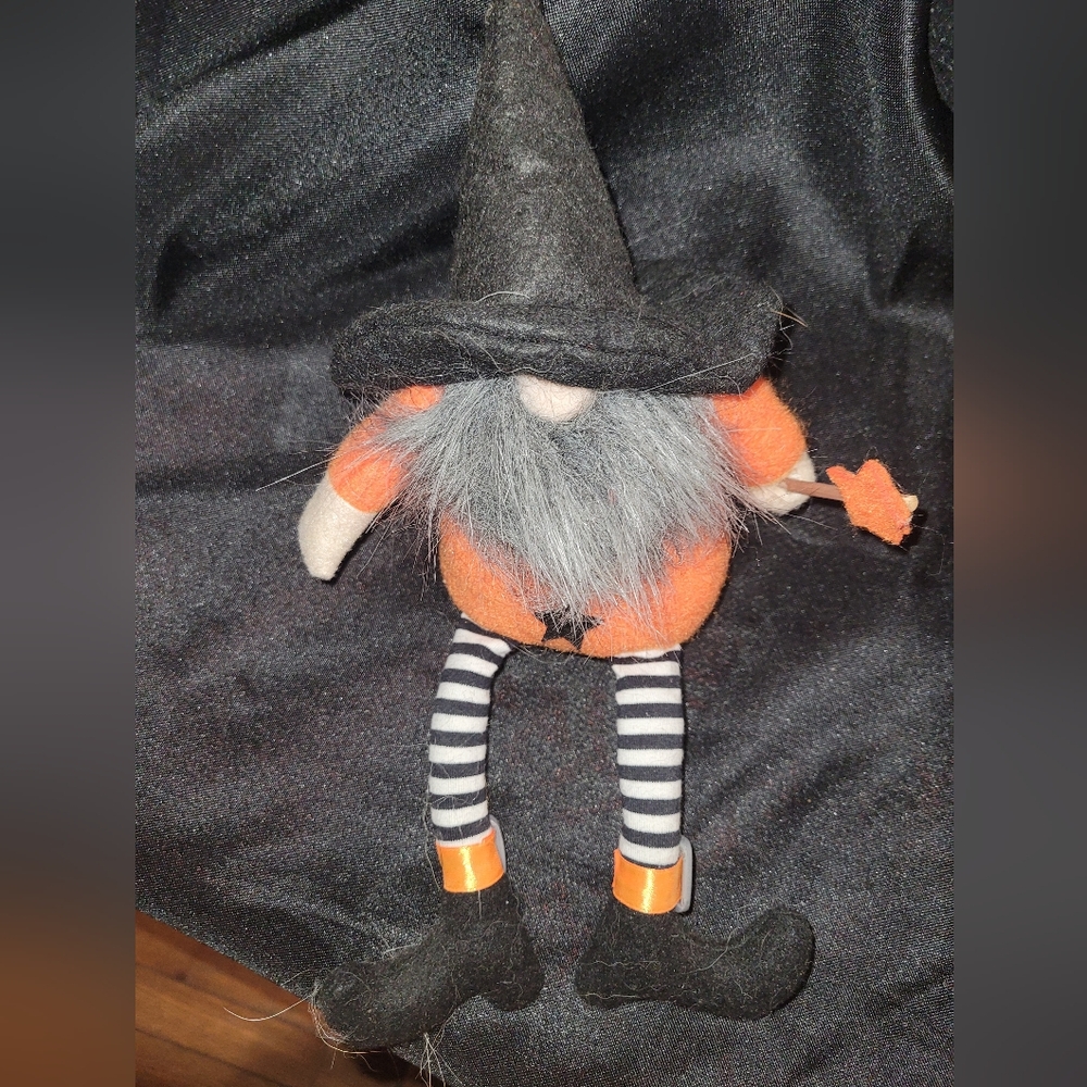 Small Halloween Witch Gnome Plush